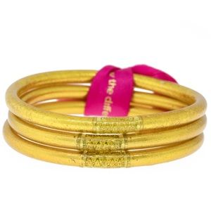 BUDHAGIRL

SET OF 3 GOLD ALL WEATHER BANGLES *NEW*